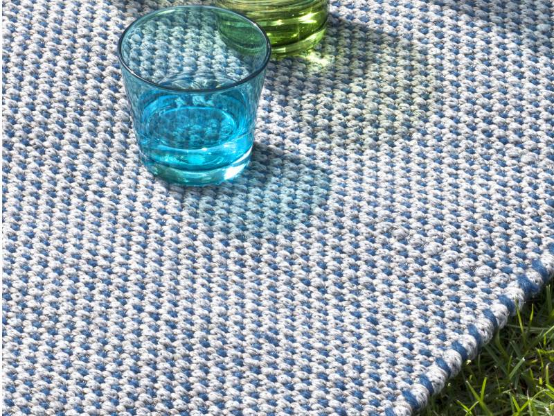 Tapis d'extérieur rectangulaire de haute qualité, fait main, collection GOA, par le fabricant italien Ethimo, Aix-en-Provence