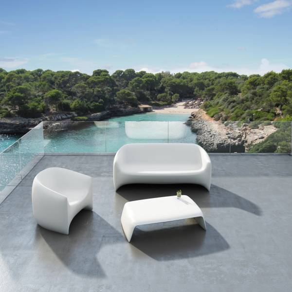 Canapé de jardin, d'extérieur, design, confortable et résistant, collection BLOW, par la marque VONDOM