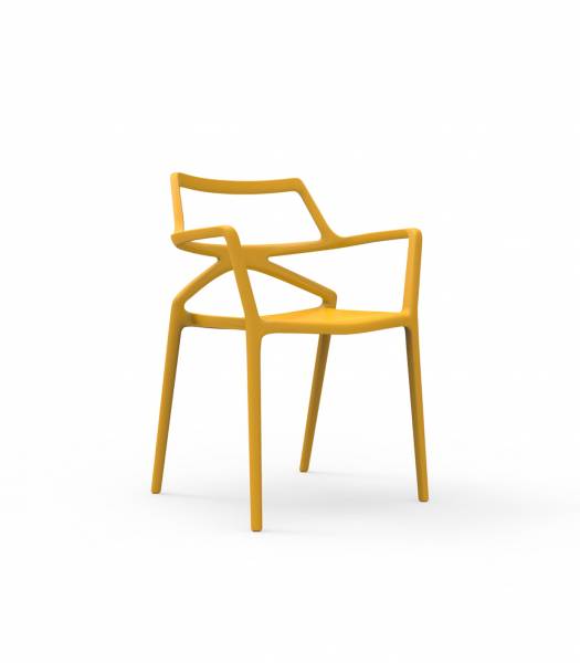 chaise de jardin design contemporain, en plastique, empilable, Aubagne