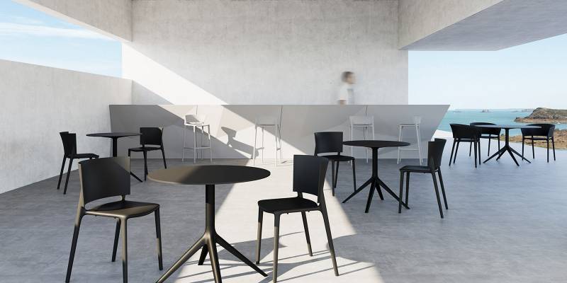 chaise empilable design pour l'extérieur, Aix-en-Provence