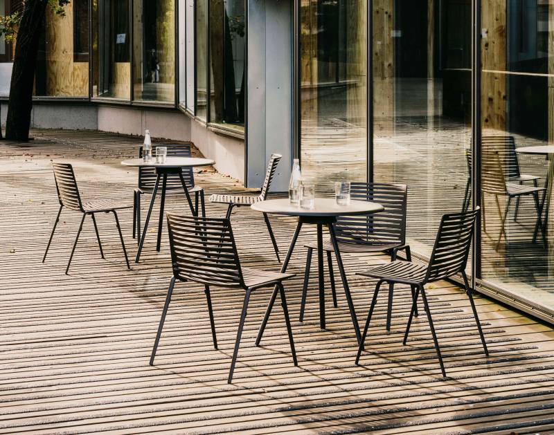 chaise de jardin contemporaine en aluminium haut de gamme, Aix-en-Provence